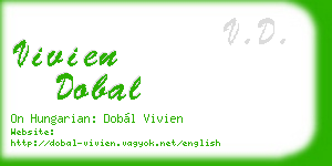 vivien dobal business card